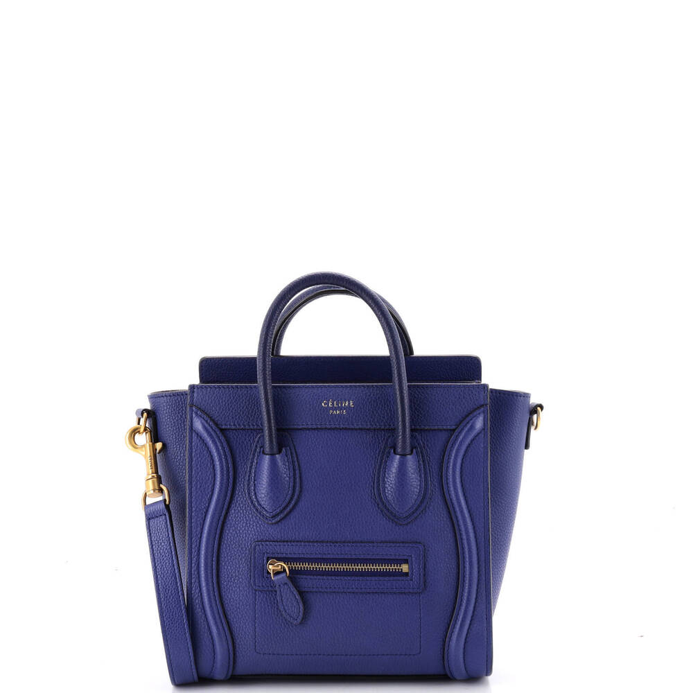 Celine Nano Luggage Bag Grainy Leather